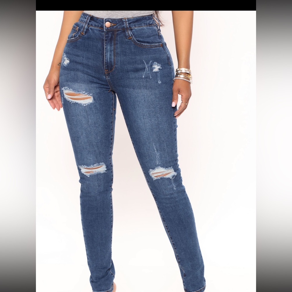 Hannah High Rise Jeans - Dark Denim